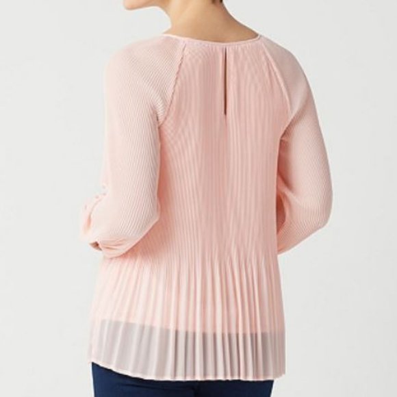 Laurie Felt Pleated Chiffon Top 1761 - Picture 2 of 2